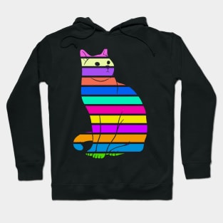 Colorful Cat Hoodie